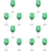 12PK LVD Wine Glass Emerald Home/Barware Christmas Display Decor 9x23cm Green