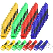 48 Pcs Mini Flashlight Keychain Bulk Assorted Colors Toy Flashlight for Hiking C