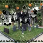 9pcs Ghost Halloween Hanging Decoration Spider Door Window Decorations Gift