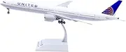 Pre-Built Model Aircraft for United Airlines B777-300ER N2534U 1:200 Diecast Model Airplane – 36cm Scale Collectible Aircraft with Stand Miniature Airplane Model