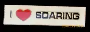 AUTHENTIC I LOVE SOARING HAT PIN SOAR TOW PILOT FAA PILOT AIRCREW GLIDER GIFT US
