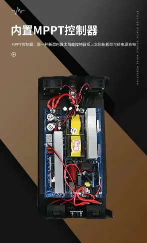 【最低價】【公司貨】純正弦波逆變器主板鋰電池一體機12v24v轉220v1500w戶外移動電源