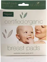 Nature's Child Organic Reusable Breast Pads Regular 6 Pack