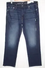 American Eagle Men's Relaxed Straight Leg AirFlex Stretch Royally Blue
