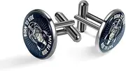 [Generic] Men's Cufflinks, Monkey with Helmet Cuff Links for Men, Classic Cufflinks Black for Suit Shirt Wedding Business Birthday Jewelry Gift