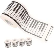 WATIIFUFU Elegant Piano Tissue Paper Rolls 5 Pack Luxury Bathroom Decor Piano Prints