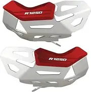 Compatible with BMW R1250GS R 1250 GS ADV Adventure R1250RS R1250RT Engine Guards Cylinder Head Guards Protector Cover Left&Right Guard(Silver-Red)