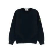 [Stone Island] Stone Island Cotton Sweatshirt 6 A BLACK