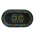 3'x2' black Marble coffee side Table Top Antique Design Inlay Work Meeting Table
