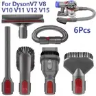 Nozzle Brush Attachment Crevice Tool for Dyson V7 V8 V10 V12 V15 Vacuum Cleaner