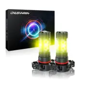 For Jeep Wrangler 2010-2021 2PC Golden Yellow 5202 LED Fog Light Bulbs Lamp 80W (for: Jeep)