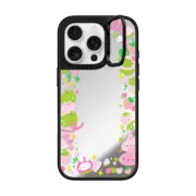 iPhone 16 Pro Mirror Ring Stand Case MagSafe Compatible bun & frog by tabetaaii