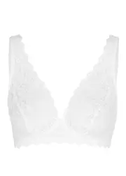 Hanro Moments Lace Soft-cup bra - White - 34B 34B