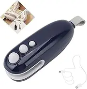 Mini Bag Sealer and Heat Sealer with Cutter, Rechargeable Bag Sealer 2 in 1, Portable Handheld Heat Sealer Machine with Magnetic for Keep Food Fresh and Plastic Bags Chip Bags Food Storage-Blue