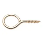 Zenith Brass Plated Screw Eyes 25mm 7PK For Hanging Photo Frames Mobiles DIY Use
