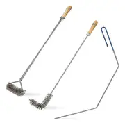 3 Pcs Fryer Cleaning Tools,Stainless Steel Deep Fryer Cleaning Tools,Basket Fryer Brush,Air Fryer Cleaning Brush Tools