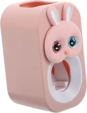 Mikinona Squeeze Toothpaste Artifact Toothpaste Dispenser Adorable Wall Cartoon Toothpaste Squeezer Wall Toothpaste Squeezing Tool Convenient Toothpaste Squeezer Pink Plastic