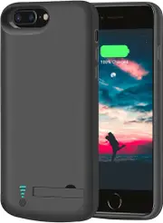 Protective Case with Built In Power Bank For iPhone 6s Plus- Black