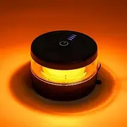 NeaLia Magnetic Wireless Beacon Light, USB-C Rechargeable LED Strobe Lights for Trucks, Mini Portable Flashing Emergency Safety Warning Light for Postal Car Tractor UTV Golf Cart IP67 Waterproof Amber