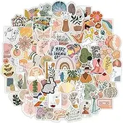 QTL Boho Stickers for Scrapbook 110Pcs Retro Aesthetic Stickers for Girls Teens Adults Kids Water Bottles Laptop Planner Junk Journal Vinyl Waterproof Pack