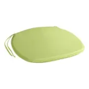 Canvas Tie Back Cross Back Chair and Bar Stool Seat Cushion in Sage Linen