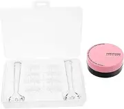 Ipetboom 1 Set Lower Eyelash Stamp Mold Soft Plastic Seal Tool for Natural Eye Makeup Easy Application for False Lashes Comfortable Fit Saving Eyelash Stamping