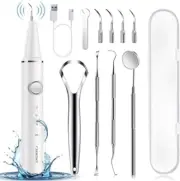 CARESKYpro Plaque Remover for Teeth, 3 Modes Calculus Remover Teeth Cleaning Kit