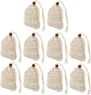Healeved Cotton Mesh Soap Bag for Shower Exfoliating Bathing Soap Pouch Saver Pouch