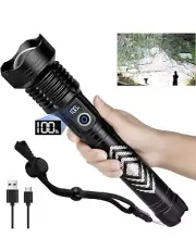 Cinlinso Flashlights High Lumens Rechargeable, 900000 Lumens Super Bright Led