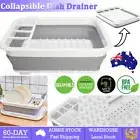 10L Collapsible Dish Drainer Drying Rack strainer Caravan Cups Plates Shelf New