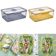 Sealed Fridge Storage Box Plastic Food Storage Container Large Capacity