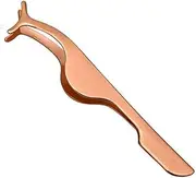 False Eyelashes Applicator Tool Eyelash Extension Tweezers Remover Clip Tweezers Nipper (Rose Golden)