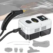 3500W Portable Steam Cleaner, 145°C High Temperature Steamer, 1200ml Water Tank, 6 Speed Adjustable, 10s Warm-up Time, With 3 Brush Heads, For Home Use, Kitchen, White