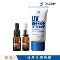 在飛比找momo購物網優惠-【Dr. May美博士】美白抗痘防護組(清爽防曬乳SPF50