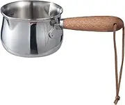 IMEEA Small Saucepan 250ml Milk Warmer Pot SUS304 Tri-Ply Stainless Steel Small Milk Saucepan Butter Warmer Pan