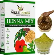 The Forest Herbs Natural Care From Nature Henna Mix Powder With Amla, Shikakai, Hibiscus, Bhringraj, Neem, Methi Powder For Hair Colour & Conditioning - 100Gms