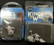 2 x Kings of War Miniatures Dwarf King and Dwarf Warsmith NEW NIB Mantic Fantasy