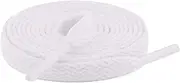 [Smart Laces] White 120cm Long Shoelaces ideal replacement laces suitable for New Balance 550 trainers, Sneaker for adults or kids Shoelaces, White, 100