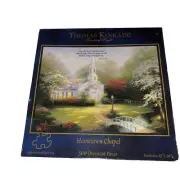 Thomas Kinkade “Hometown Chapel” Puzzle 500 Oversized Pieces Church Scene New