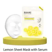 DR.RASHEL Lemon Face Sheet Mask With Serum For Women and Men 20g