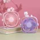 Cooling Fan Stable Usb Rechargeable Cartoon Table Electric Usb Fan 3 Speed