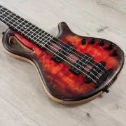 Mayones Caledonius 5 5-String Bass, Ebony Fretboard, Custom Roaring Fire Matt