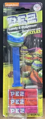 PEZ *Leonardo - Teenage Mutant Ninja Turtles * Candy Dispenser Card (2014) NEW