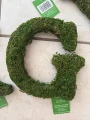 Natural Moss Foam Crafting Decorative DIY Monogram Letter G