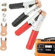Jumper Cable Clamps | Car Battery Terminal Copper Cable Clamp - Battery Charger Clamps Replacement, Insulated Alligator Clamps for 12V 24V Jump Starter Cables