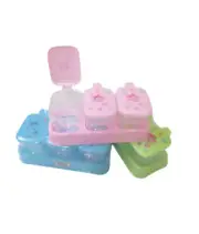 Kitchen Seasoning Box Spice, Condiment, Sugar, Salt. 3 Container with 3 Spoons