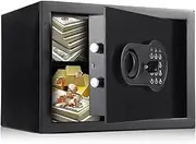 xinyee Home Safes Box Fireproof Waterproof Alarm System with Fireproof Document Bag Keypad and Spare Key Digital Home Security for Files Money Gold Jewelry Valuables Wall-mounted Hidden Safe Box