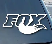 Fox Tail Silhouette - Vinyl - 5" Wide (Color: White) Decal Laptop Tablet Skateboard car Windows Stickers