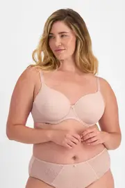 Berlei Lift & Shape T-Shirt Mesh Bra - Nude Lace, Size: 12 DD