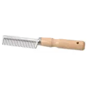 New! 7 1/2" long Tough-1 HORSE MANE & TAIL PULLING COMB w/ Wood handle